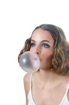 Big bubble gum Stock Photos