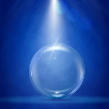 Big bubble with stage illumination Stock-Illustration