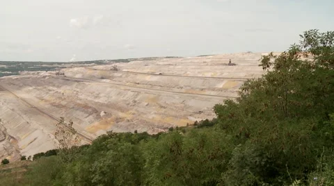 Big bucket wheel – Mining Coal Stock Footage 44721510