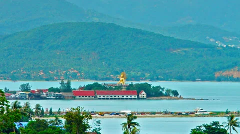 The Big Buddha. Koh Samui. Thailand Stock Footage
