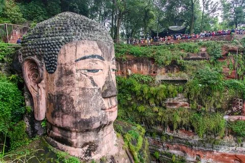 Big Buddha in Leshan Stock Photos