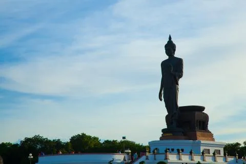 Big buddha in the park. Stock Photos