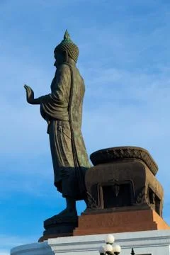 Big buddha in the park. Stock Photos