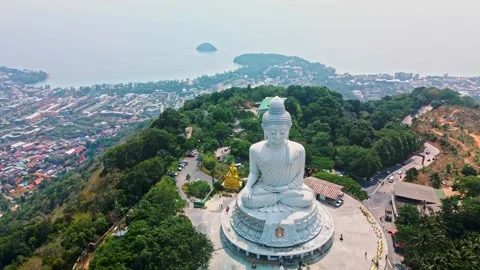 Big Buddha Phuket in front Video stock 241022034