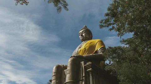Big Buddha statue. Stock Footage 98519606