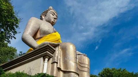 Big Buddha statue. Stock Footage 98519832