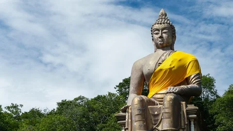 Big Buddha statue. Stock Footage 98519933