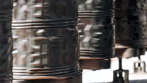 Big Buddha statue in Nepal Stock Footage 144862823