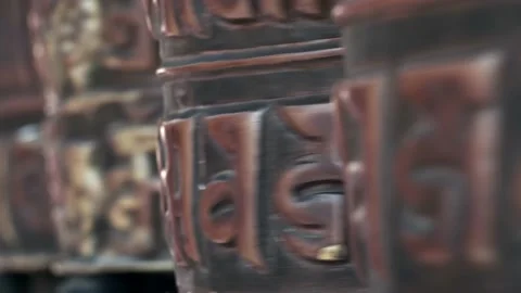 Big Buddha statue in Nepal Stock Footage 144863610