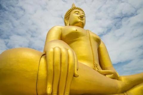A big Buddha statue Stock Photos