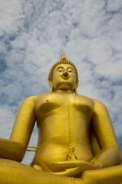 A big Buddha statue Stock Photos