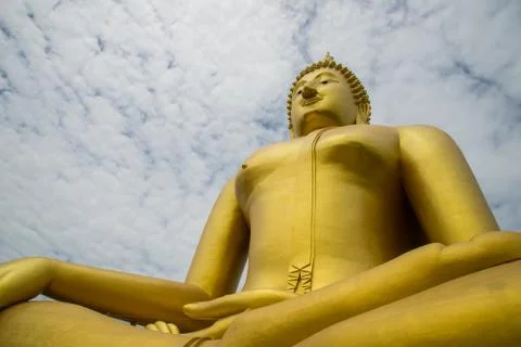 A big Buddha statue Stock Photos