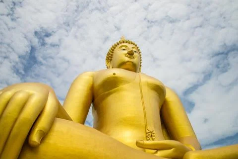 A big Buddha statue Stock Photos