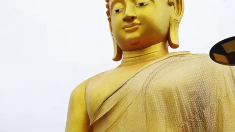 The big buddha statue at Wat Sawangwaree, Bueng Kan Province, Thailand. Stock Footage 278407076