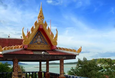 Big buddha temple, ko samui Stock Photos