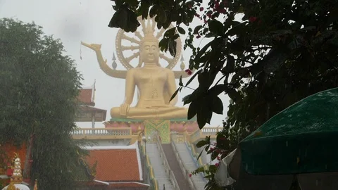 The Big Buddha Temple in Koh Samui Stock-Footage 92326440