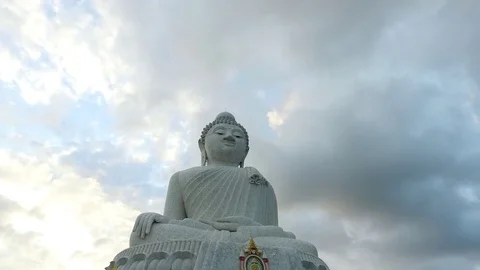 Big budha Phuket- Phuket, Thailand Stock Footage