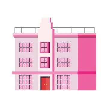 Big building architecture structure design Ilustración de archivo