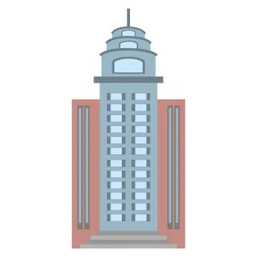 Big building style icon Ilustración de archivo