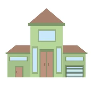 Big building style icon Ilustración de archivo