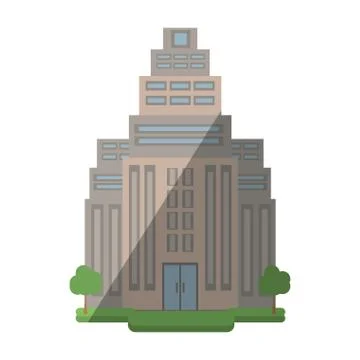 Big building style icon Ilustración de archivo