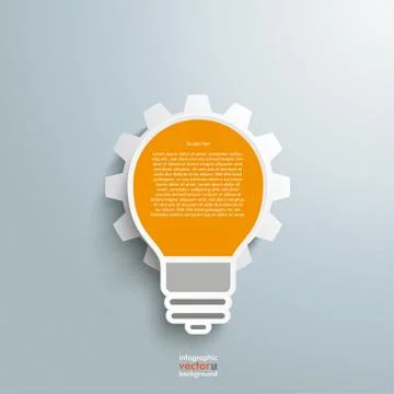 Big bulb gear Stock Illustration