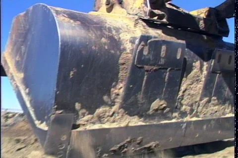 BIG BULLDOZER TIRES Stock Footage 1049504