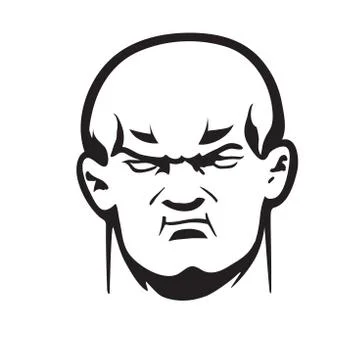 Big bully head Stock-Illustration