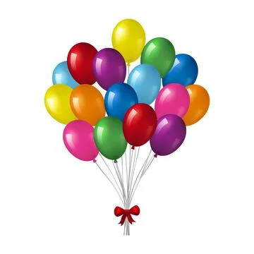 Big bunch of ballons. Stock Illustration