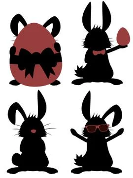 Big Bunny Collection Stock Illustration