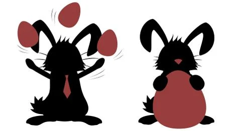 Big Bunny Collection Stock Illustration