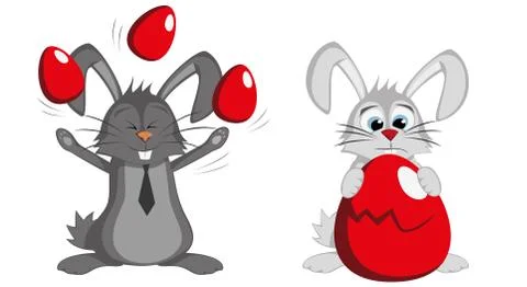 Big Bunny Collection Stock Illustration