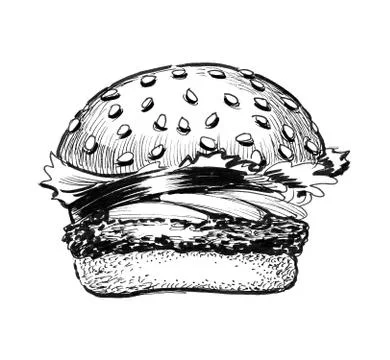 Big burger Stock Illustration