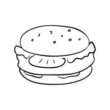 Big burger Illustrazione stock