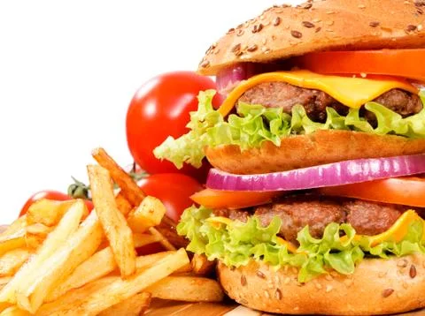 Big burger Stock Photos