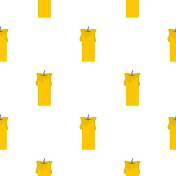 Big candle pattern seamless Stock Illustration