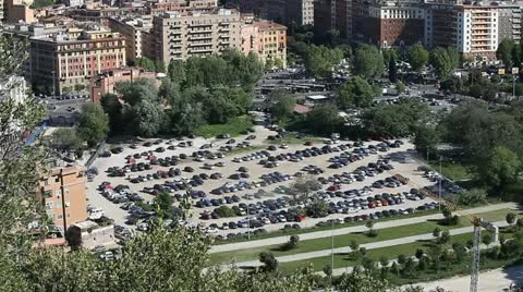 A big car parking Stock Footage 11135035