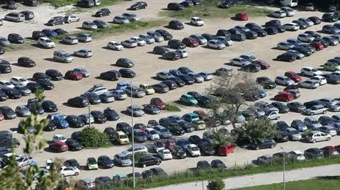 A big car parking Stock Footage 11135063