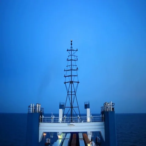 Big cargo Ferry ship Stock Footage 69406079