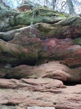 Big cave stone Foto stock