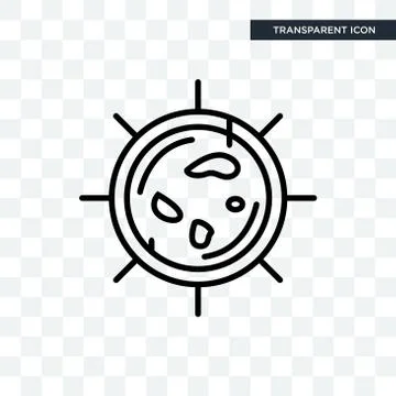 Big Cellule vector icon isolated on transparent background, Big Cellule logo  Illustrazione stock