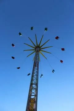Big chairoplane - Hamburger Dom Stock Photos