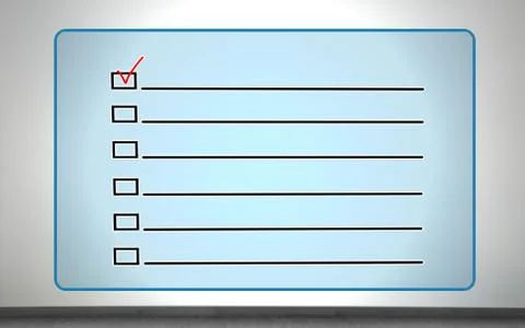 Big checklist Stock Illustration