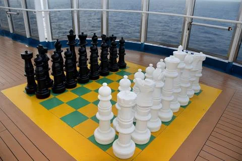Big chess board Stock Photos