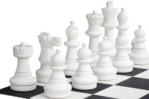 Big chess isolated Stock Photos