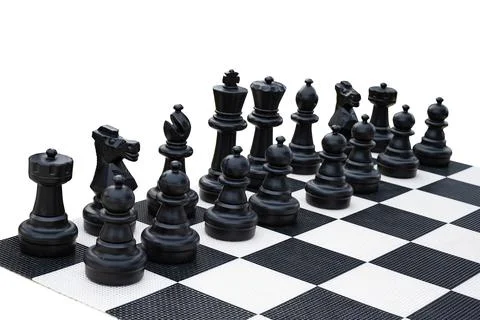 Big chess isolated Stock Photos