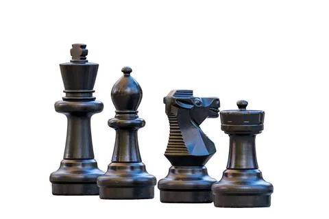 Big chess isolated Foto stock