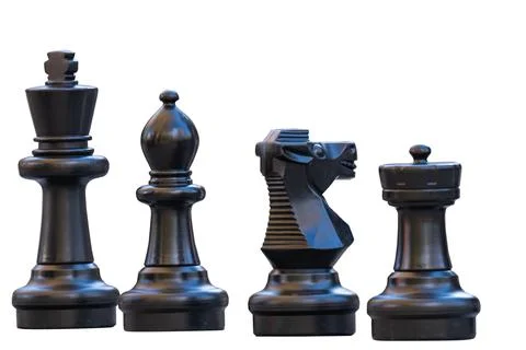 Big chess isolated Stock Photos
