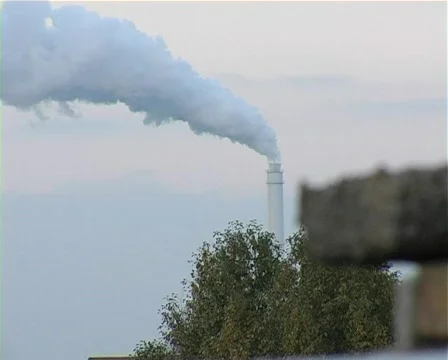 Big Chimney with smoke Video stock 94381