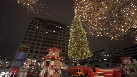 Big Christmas Tree 4k Stock Footage 99652801